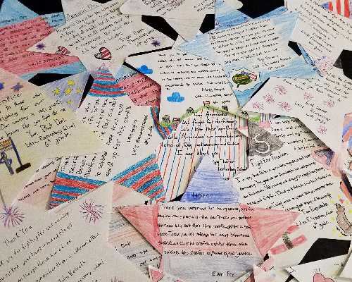 photo of stars project that students created
